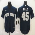 Nike New York Yankees #45 Gerrit Cole dark blue majestic baseball jerseys