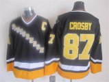 Pittsburgh Penguins 87 Sidney Crosby Black CCM hockey C patch