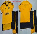 2022-2023 Wolverhampton Wanderers yellow black soccer jersey home