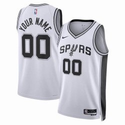 Customized San Antonio Spurs white basketball jerseys