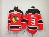 Chicago Blackhawks Bobby Hull 9 Red hockey jerseys