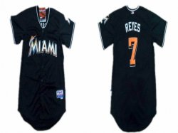 Florida Marlins #7 Jose Reyes Black MLB Jerseys