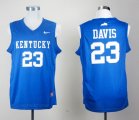 NBA 23# Kentucky Wildcats Anthony Davis Royal Blue College Jerseys