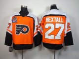 Philadelphia Flyers #27 Ron Hextall Orange White throwback Jerseys