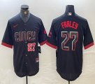 Nike Cincinnati Reds #27 Jake Fraley black majestic mlb jerseys city version-BD 02