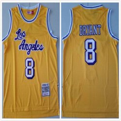 Los Angeless Lakers #8 Kobe Bryant blue throwback basketball Jersey-TY