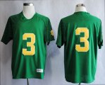 Notre Dame Fighting Irish Joe Montana 3 green Techfit College Football Jersey