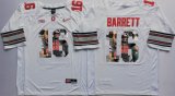 Ohio State Buckeyes #16 J.T. Barrett white fashion college football jersey