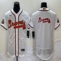 Nike Atlanta Braves blank White Flexbase Authentic Collection MLB Jersey 01