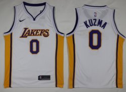 Nike Los Angeles Lakers #0 Kyle Kuzma white nba basketball Jerseys(1)