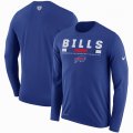 Men's Buffalo Bills Nike Royal Sideline Legend Staff Performance Long Sleeve T-Shirt