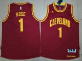 Cleveland Cavaliers #1 Derrick Rose red nba basketball jersey