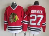 Chicago Blackhawks #27 Jeremy Roenick red CCM hockey jersey