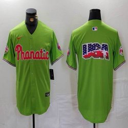 Nike Philadelphia Phillies blank light green majestic baseball jersey 02