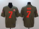 Nike Cleveland Browns #7 Kizer green USA flag Color Rush Limited Jersey