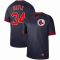 Nike Boston Red Sox #34 David Ortiz dark blue mlb jersey