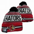 2024 Ottawa Senators red white black NHL Sports Cuffed Knit Hats