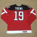 Olympic CA. #19 Jonathan Toews red 100th Anniversary Stitched NHL Jerseys