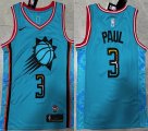 Nike Phoenix Suns #3 Chris Paul skyblue NBA basketball Jerseys city version-XD