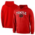 Fanatics Branded Temple Owls Red Campus Pullover Hoodie