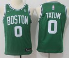 Youth Nike Boston Celtics #0 Jayson Tatum green basketball jerseys