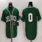 Nike Boston Celtics #0 Jayson Tatum green baseball jerseys Joint name-BD 02