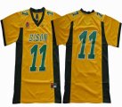 North Dakota State Bison #11 Wentz yellow college football jerseys