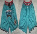 Memphis Grizzlies green nba shorts with Pockets-XD