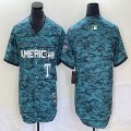 American League Texas Rangers blank Nike Teal 2023 MLB All-Star Game Vapor Premier Elite Player Jersey