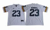 Jordan Brand Michigan Wolverines #23 Kinnel white college football jersey