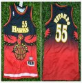 Atlanta Hawks #55 Dikembe Mutombo red fashion nba basketball jerseys