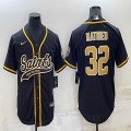 Nike New Orleans Saints #32 Tyrann Mathieu black baseball jerseys Joint name-BD