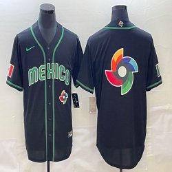 2023 World Cup Mexico blank black new majestic MLB baseball Jerseys-BD 08