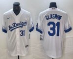 Nike Dodgers #31 Tyler Glasnow white fashion MLB baseball jerseys 02