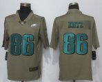 Nike Philadelphia Eagles 86 Ertz Olive Salute To Service Limited Jersey