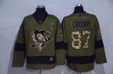 Adidas Pittsburgh Penguins #87 Sidney Crosby green NHL Jerseys