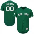 Custom Boston Red Sox green Flexbase Authentic Collection Jersey