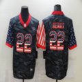 Nike Tennessee Titans #22 Derrick Henry black camo usa flag Color Rush Limited Jersey-BD