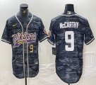 Nike Minnesota Vikings #9 McCarthy gray camo baseball Joint name -BD 01