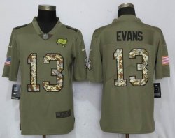 Nike Tampa Bay Buccaneers 13 Evans Olive Camo Carson 2017 Salute to Service Limited Jersey