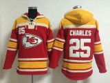 Nike Kansas City Chiefs #25 Jamaal Charles red nfl Hooded Sweatshirt