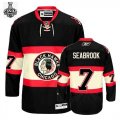 2013 NHL Stanley Cup Brent Seabrook 7 Black New Third Chicago Blackhawks Jerseys