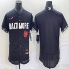 Nike Baltimore Orioles blank black Flexbase Authentic Collection Jersey city version-BD 01