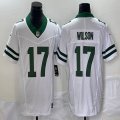 Nike New York Jets #17 Zach Wilson White throwback Color Rush Limited Jersey-BD