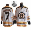 2013 NHL Stanley Cup Boston Bruins #7 ESPOSITO white Jersey