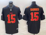 Nike Kansas City Chiefs #15 Patrick Mahomes black gold Color Rush Limited Jersey