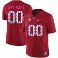 Custom Alabama red college football jersey