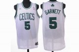 Boston Celtics 5# Garnett white nba jersey