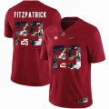 Custom Alabama Crimson Tide #29 Minkah Fitzpatrick Red College Color Rush Limited Jerseys