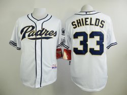 San Diego Padres #33 James Shields white mlb Jerseys